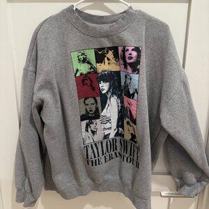 Taylor Swift Eras tour Grey Crewneck